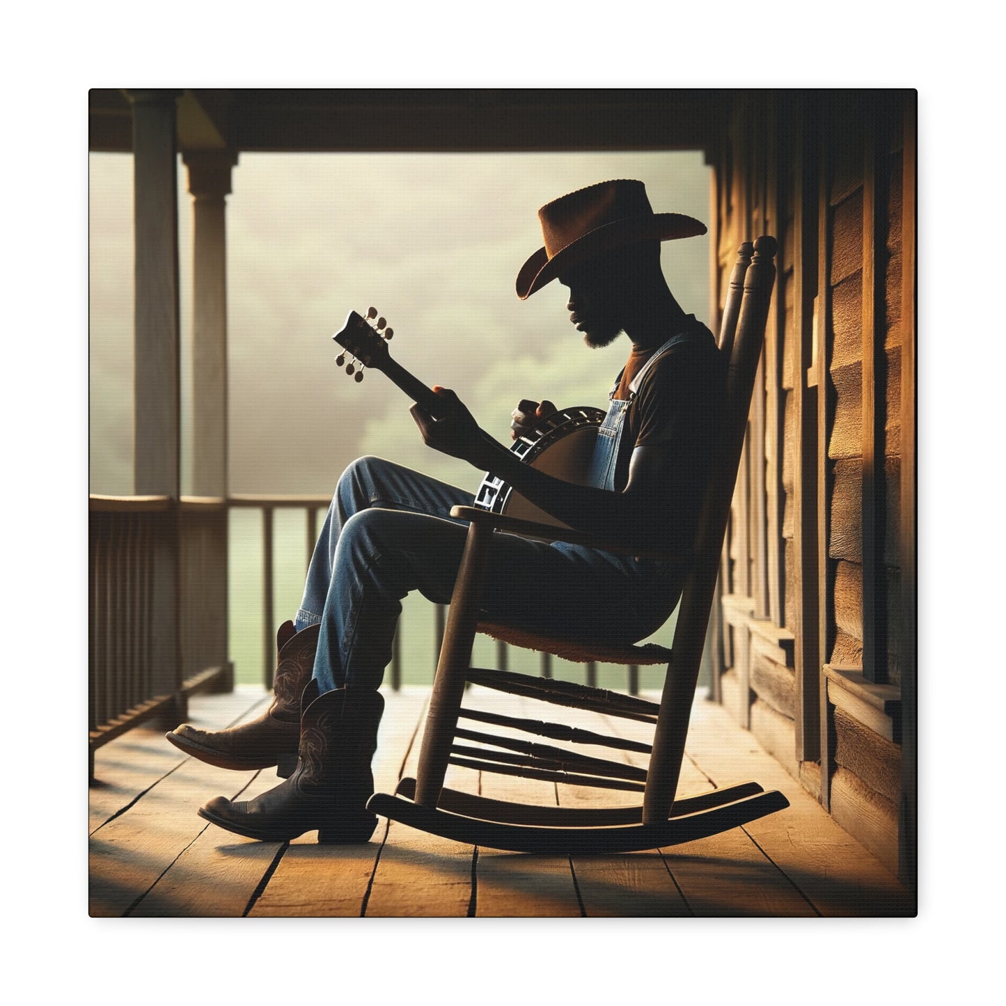 "Country Banjo Echoes" Canvas
