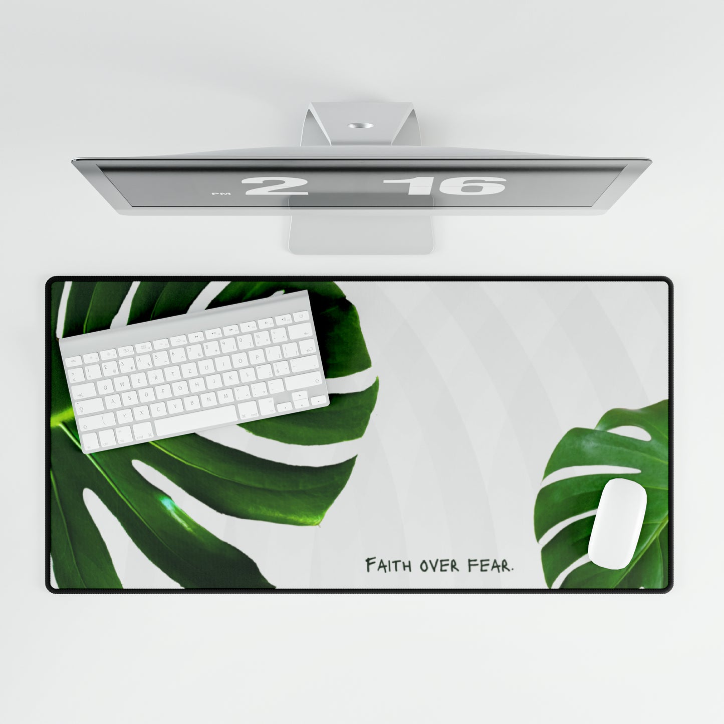 "Faith Over Fear" Desk Mat