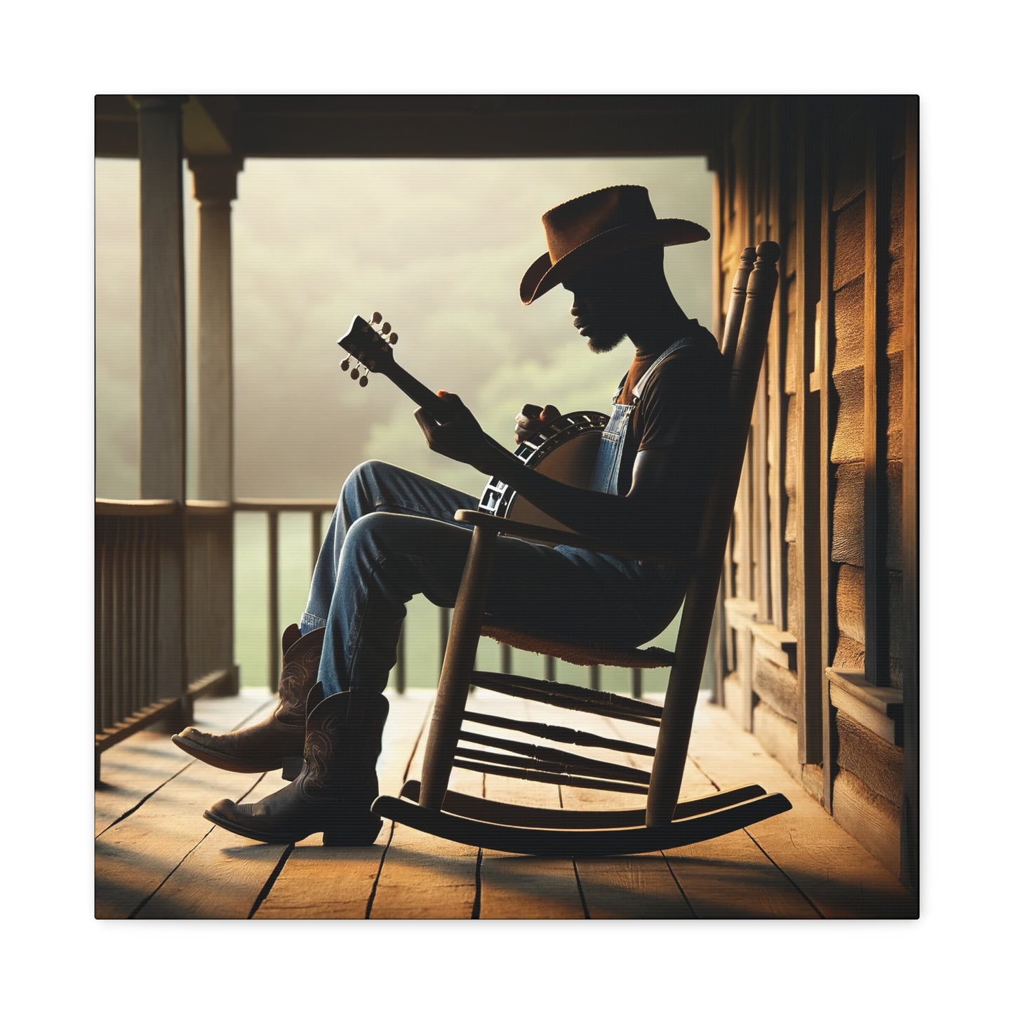 "Country Banjo Echoes" Canvas