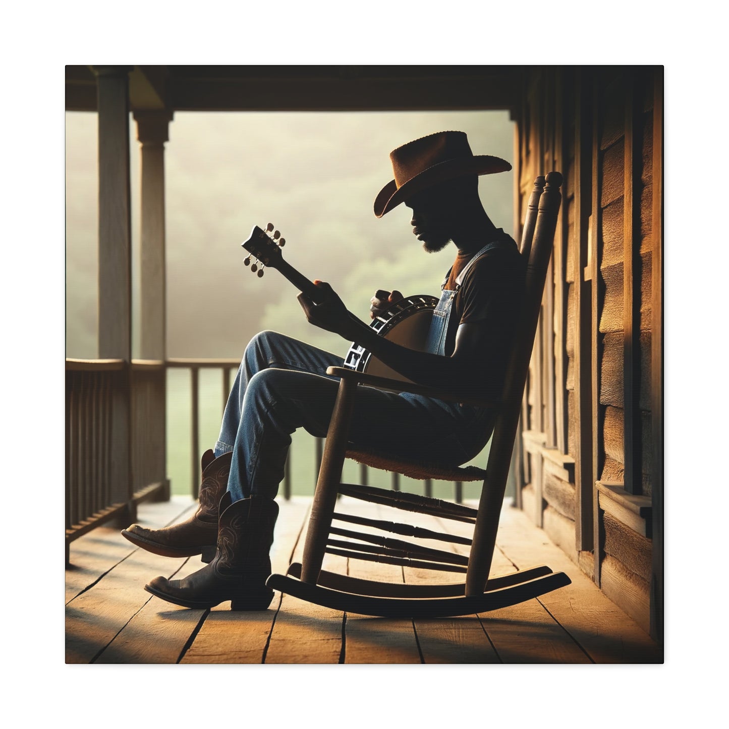 "Country Banjo Echoes" Canvas