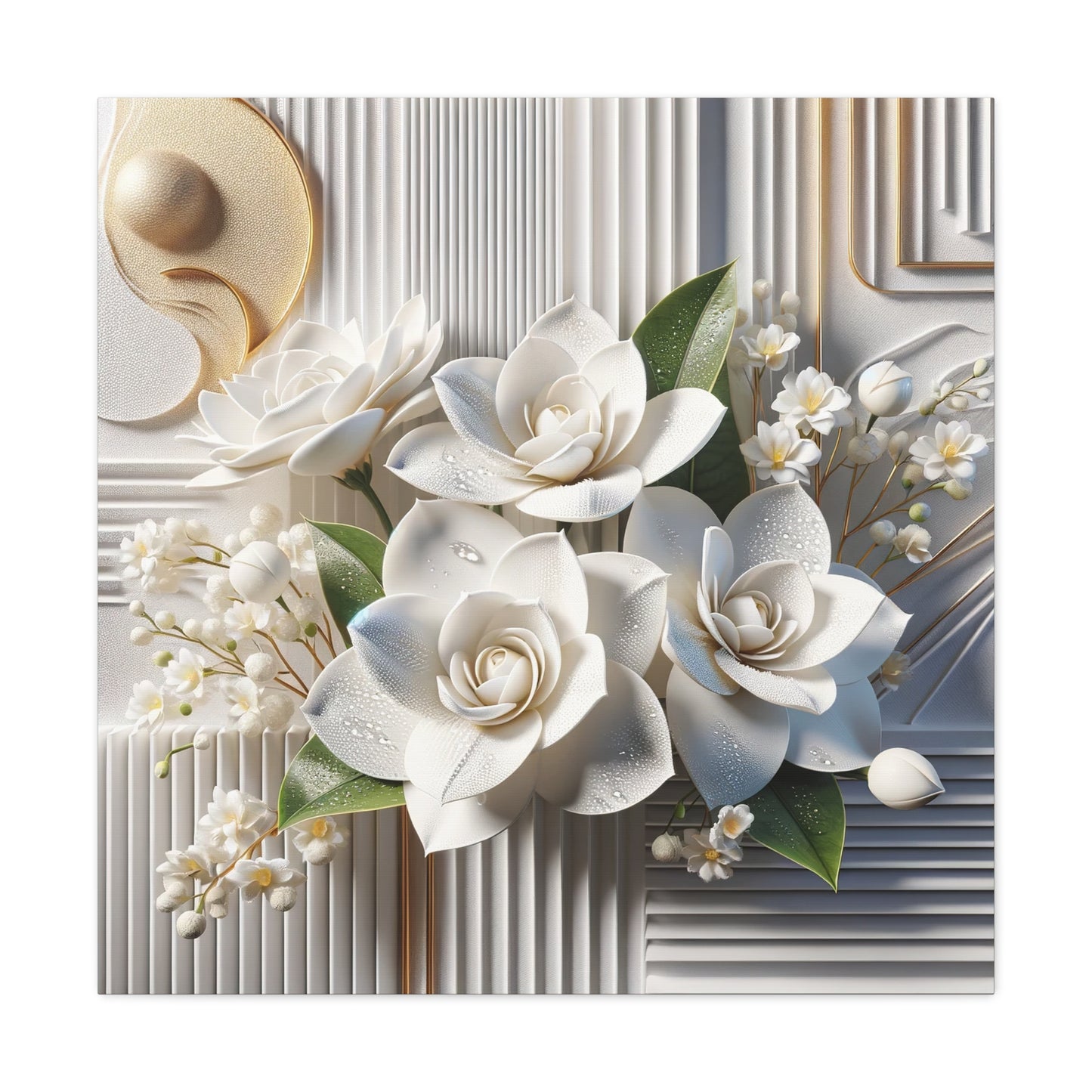 Canvas - Botanical Gardenias Style 3