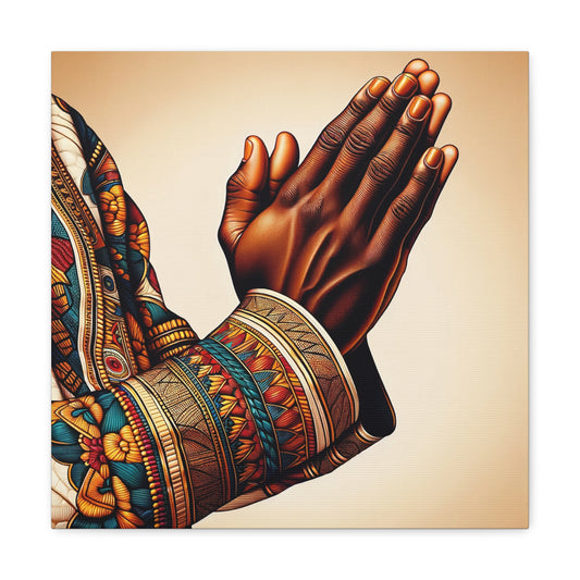 "Hands in Spiritual Embrace" Canvas
