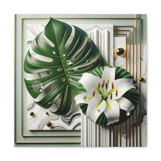 Canvas - Botanical Monstera Style 1