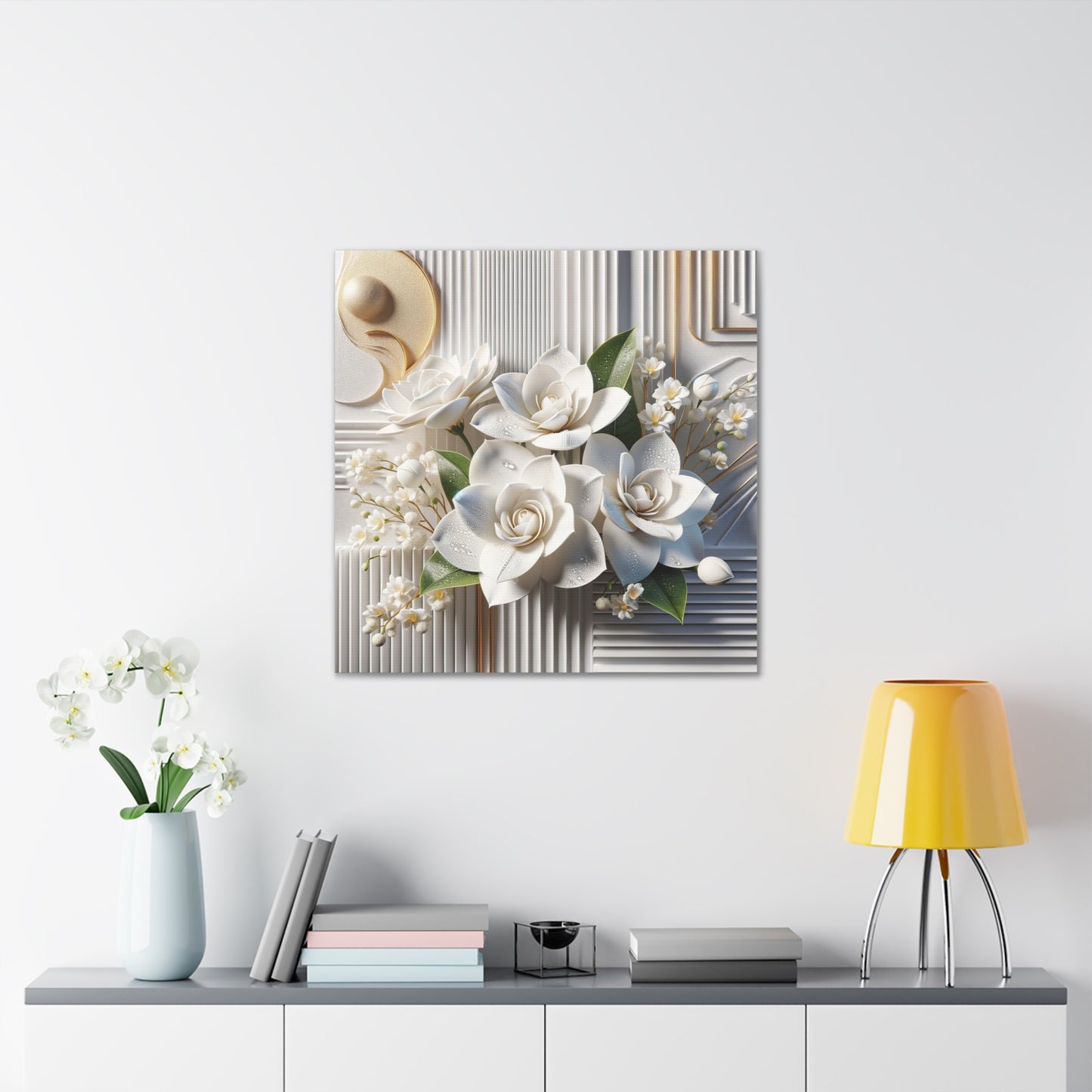 Canvas - Botanical Gardenias Style 3