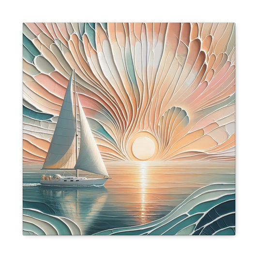 "Sail into the Seashell" Canvas