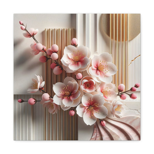 Canvas - Botanical Cherry Blossoms Style 2