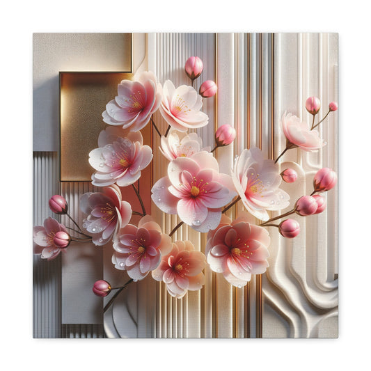 Canvas - Botanical Cherry Blossoms Style 1