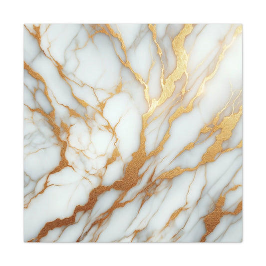 "Gold Veins of Marble" - Canvas