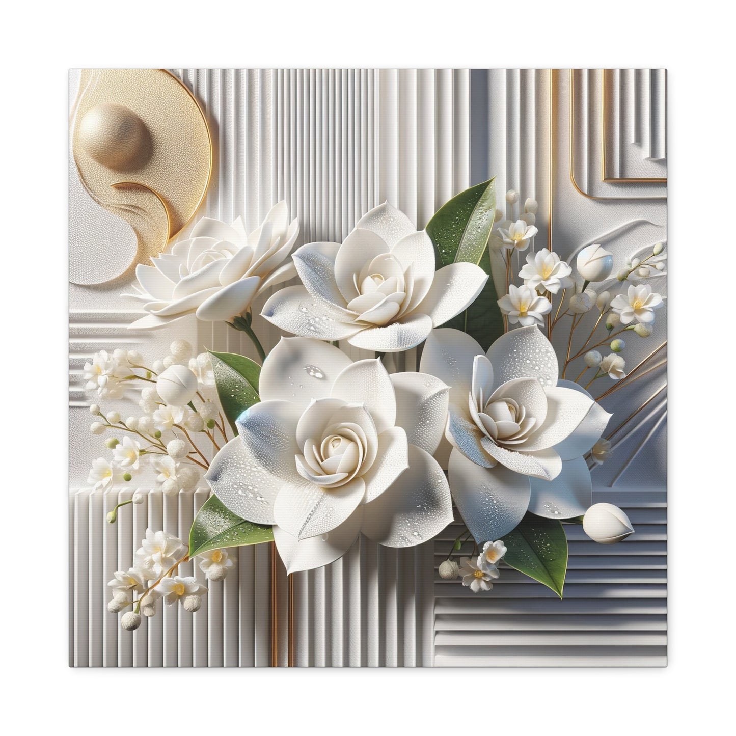 Canvas - Botanical Gardenias Style 3